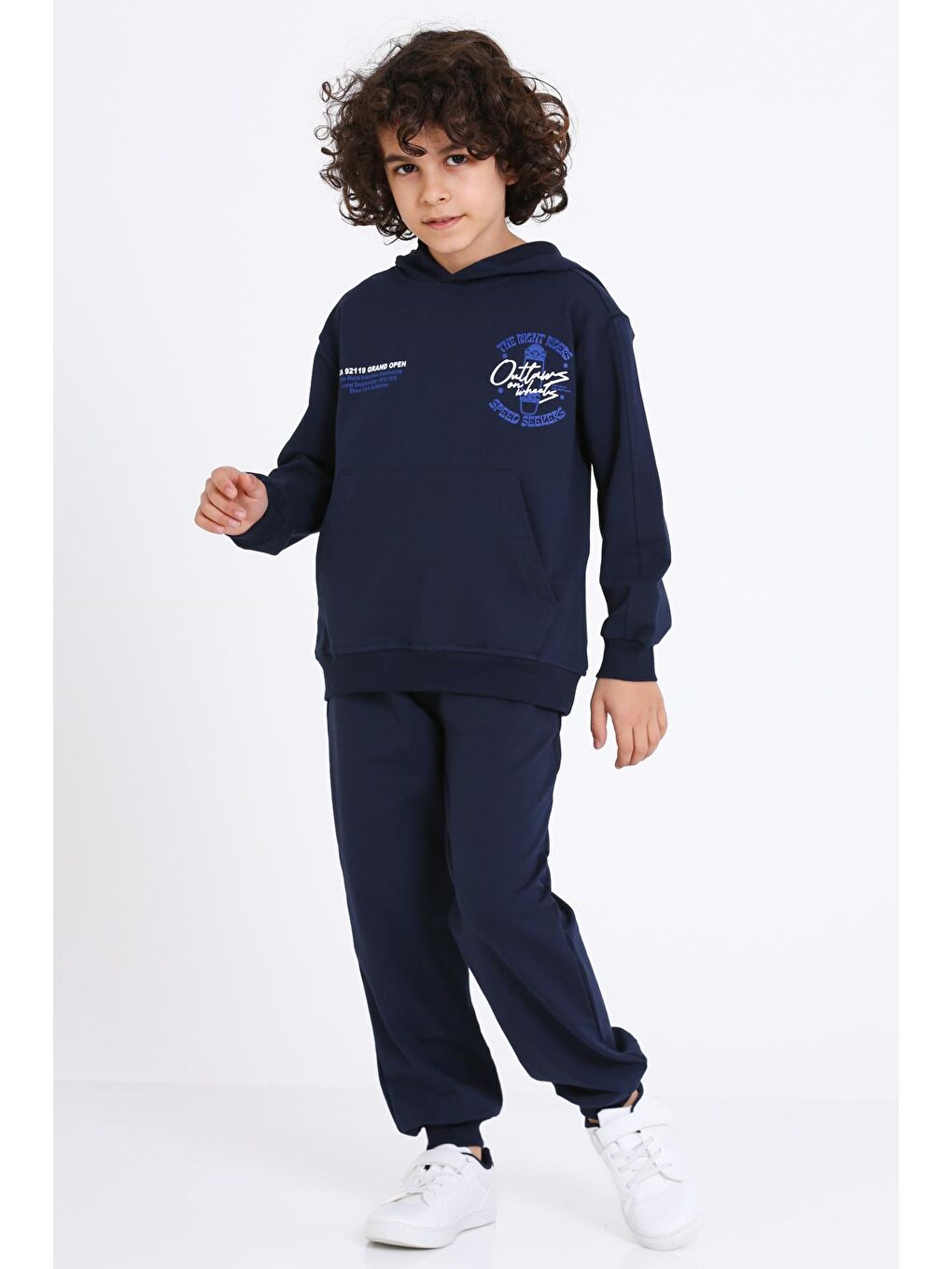 Erkek Çocuk Lacivert The Night Riders Speed Seekers Baskı 5-9 Yaş Takım - 23301-2-2