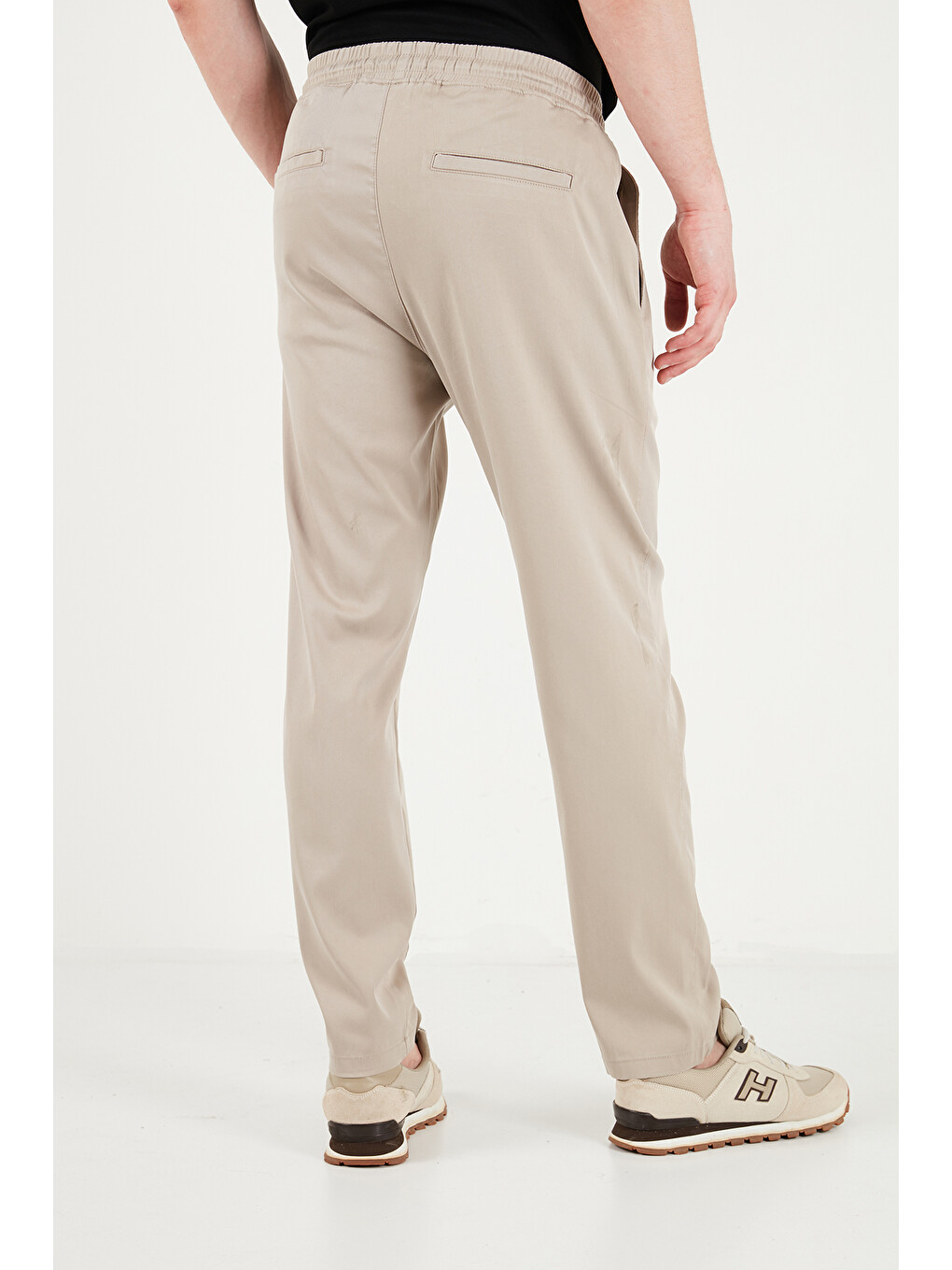 Bej Slim Fit Normal Bel Boru Paça Denim Pantolon 5545C82MILANO-5