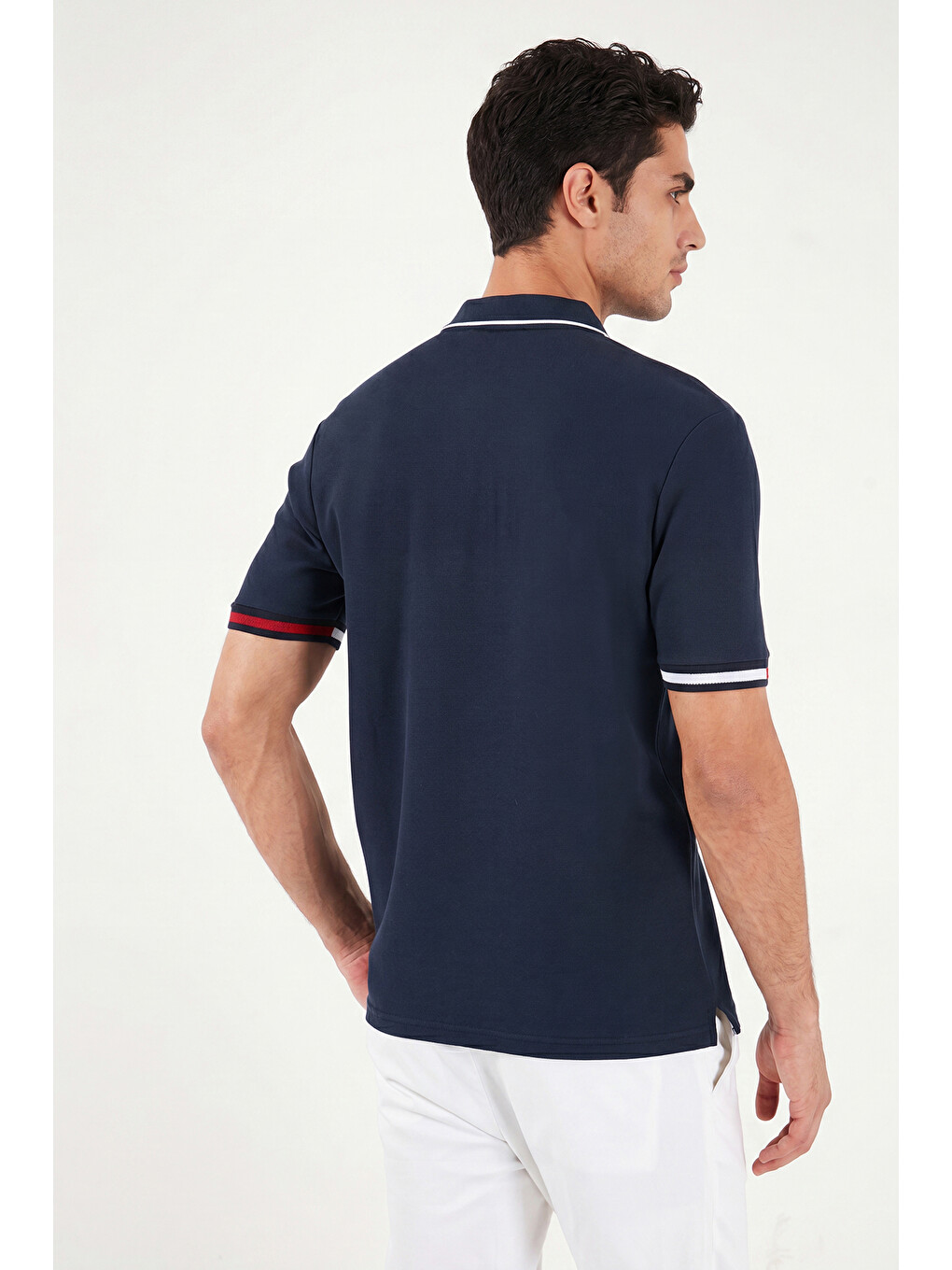 Lacivert Pamuklu Regular Fit Düğmeli Polo T Shirt 5904066-6