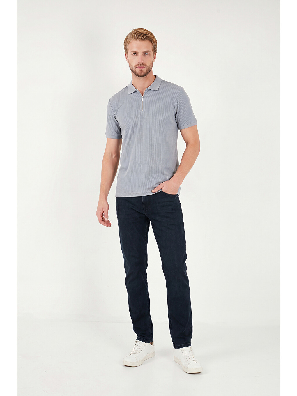 Lacivert Pamuklu Comfort Fit Normal Bel Jeans 4412C54TEXAS-2