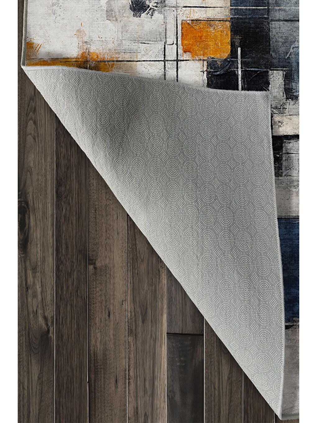 Karışık Özel Tasarım, Kaymaz Taban, İnce, Yıkanabilir, Modern Halı WOOKECE1439 120x180-6