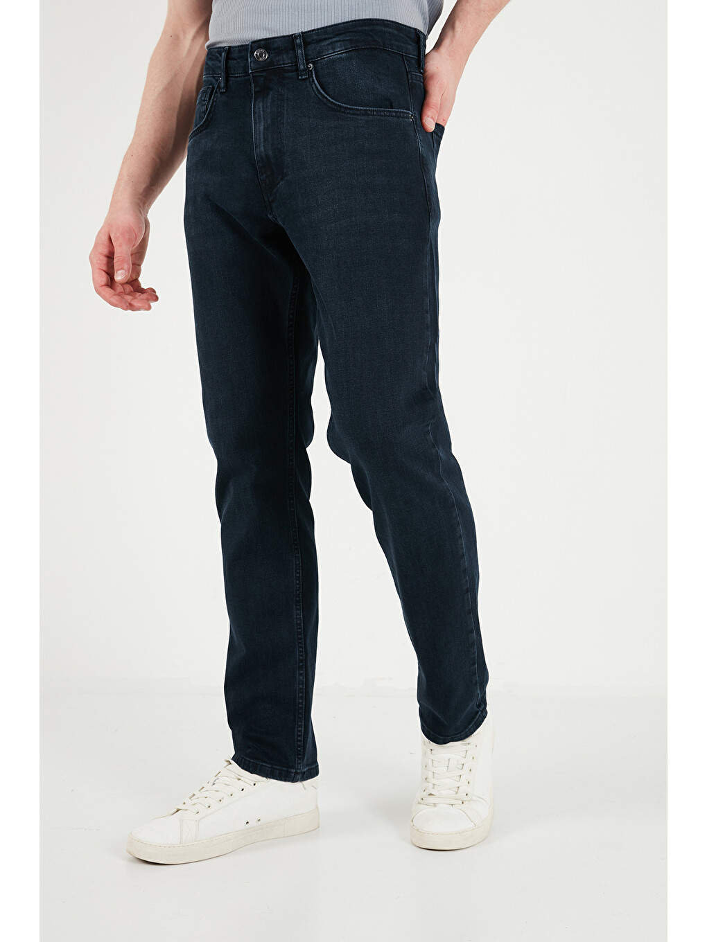 Lacivert Pamuklu Comfort Fit Normal Bel Jeans 4412C54TEXAS-4
