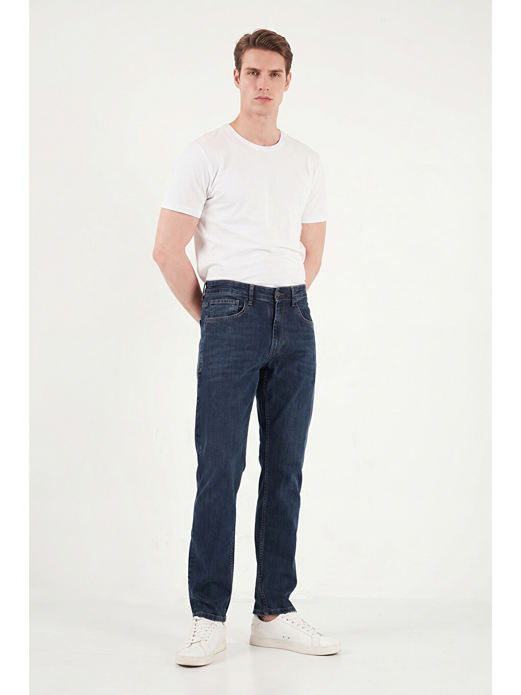 Lacivert Pamuklu Comfort Fit Normal Bel Jeans 4400C51TEXAS-3