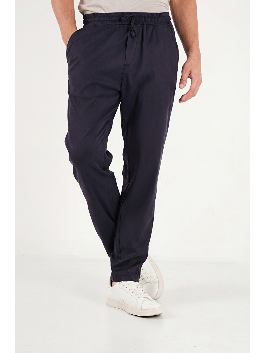 Lacivert Slim Fit Normal Bel Boru Paça Denim Pantolon 5545C82MILANO-1