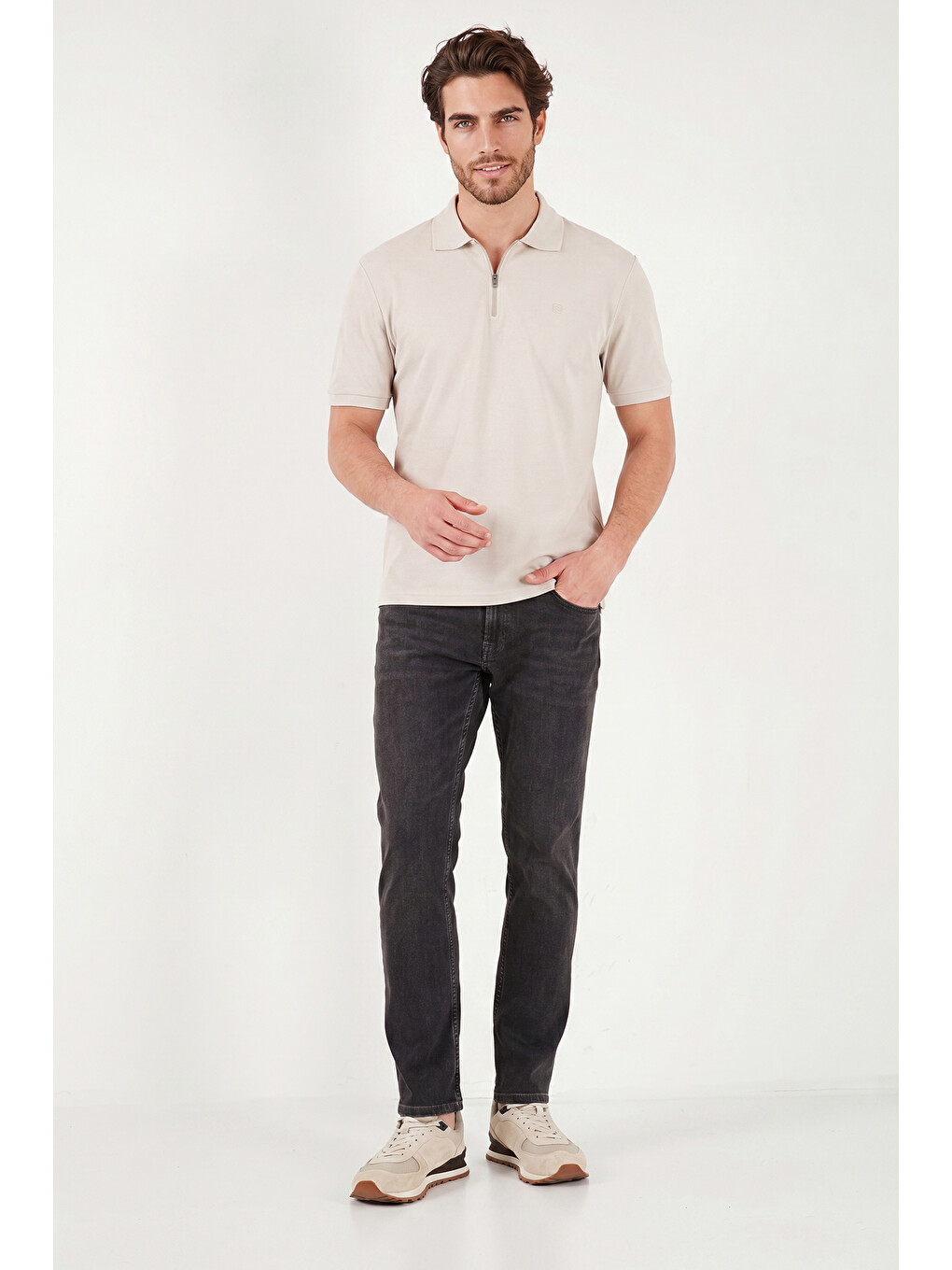 Siyah Pamuklu Normal Kalıp Normal Bel Jeans 2213C87PARMA-2