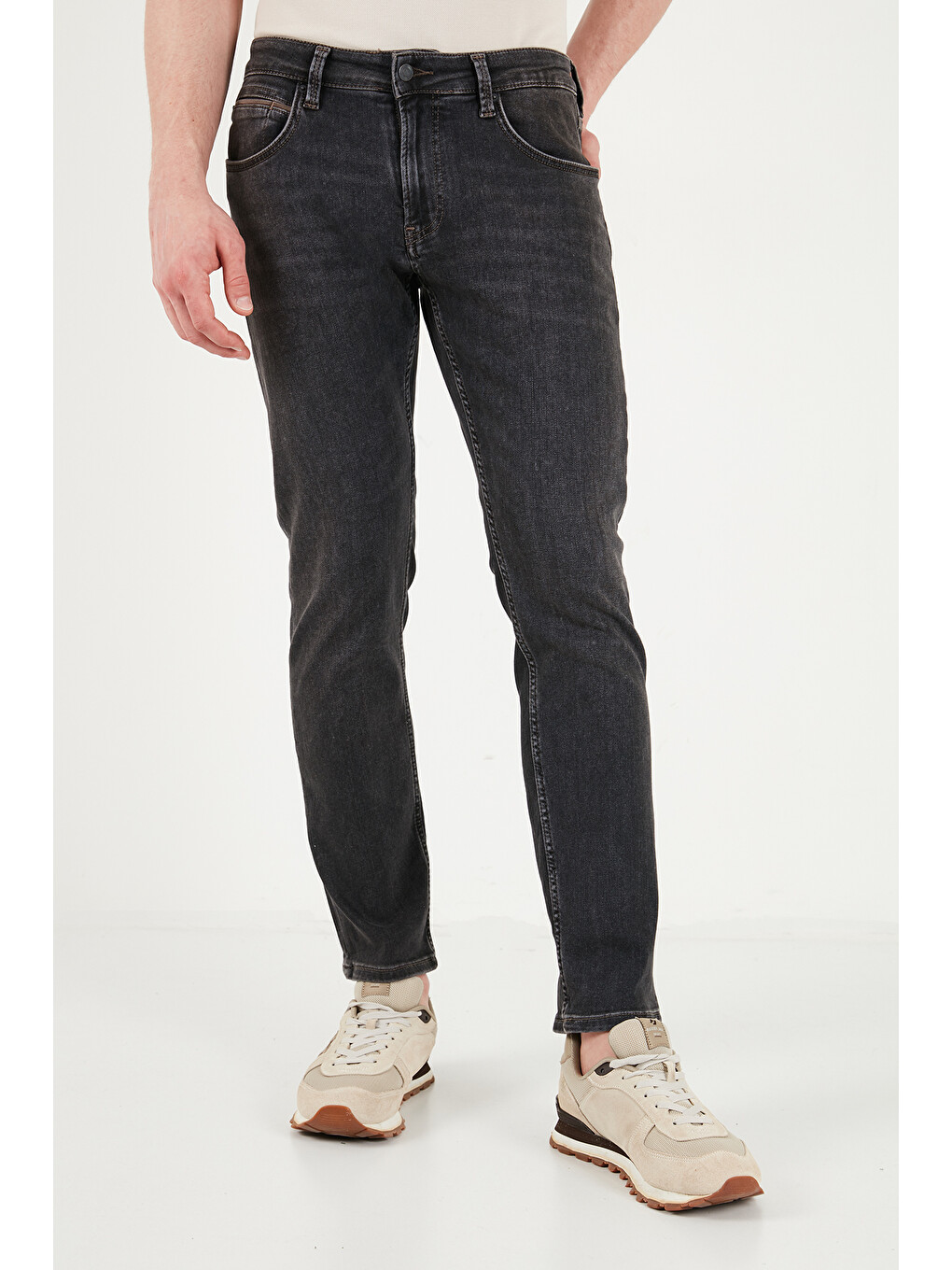 Siyah Pamuklu Normal Kalıp Normal Bel Jeans 2213C87PARMA-3