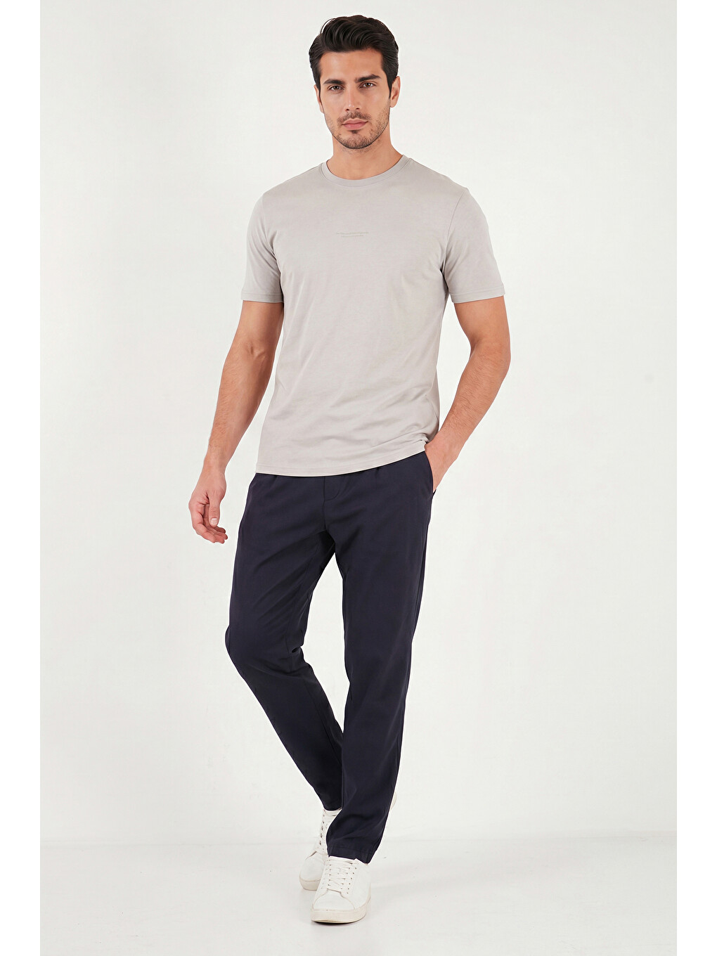 Lacivert Slim Fit Normal Bel Boru Paça Denim Pantolon 5545C82MILANO-2