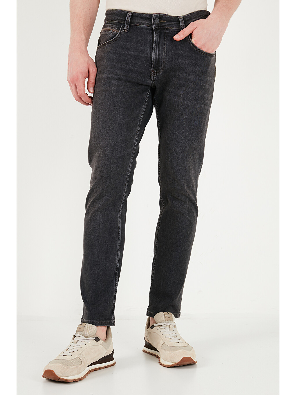 Siyah Pamuklu Normal Kalıp Normal Bel Jeans 2213C87PARMA-4
