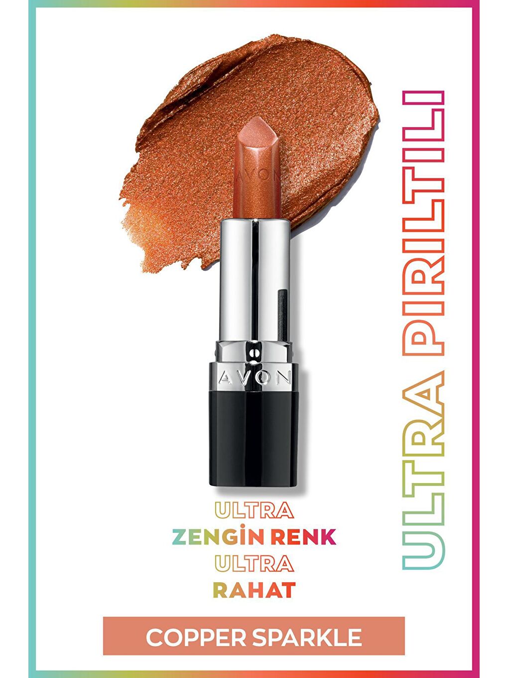 AVON Ultra Shimmer Lipstick - Copper Sparkle - 1