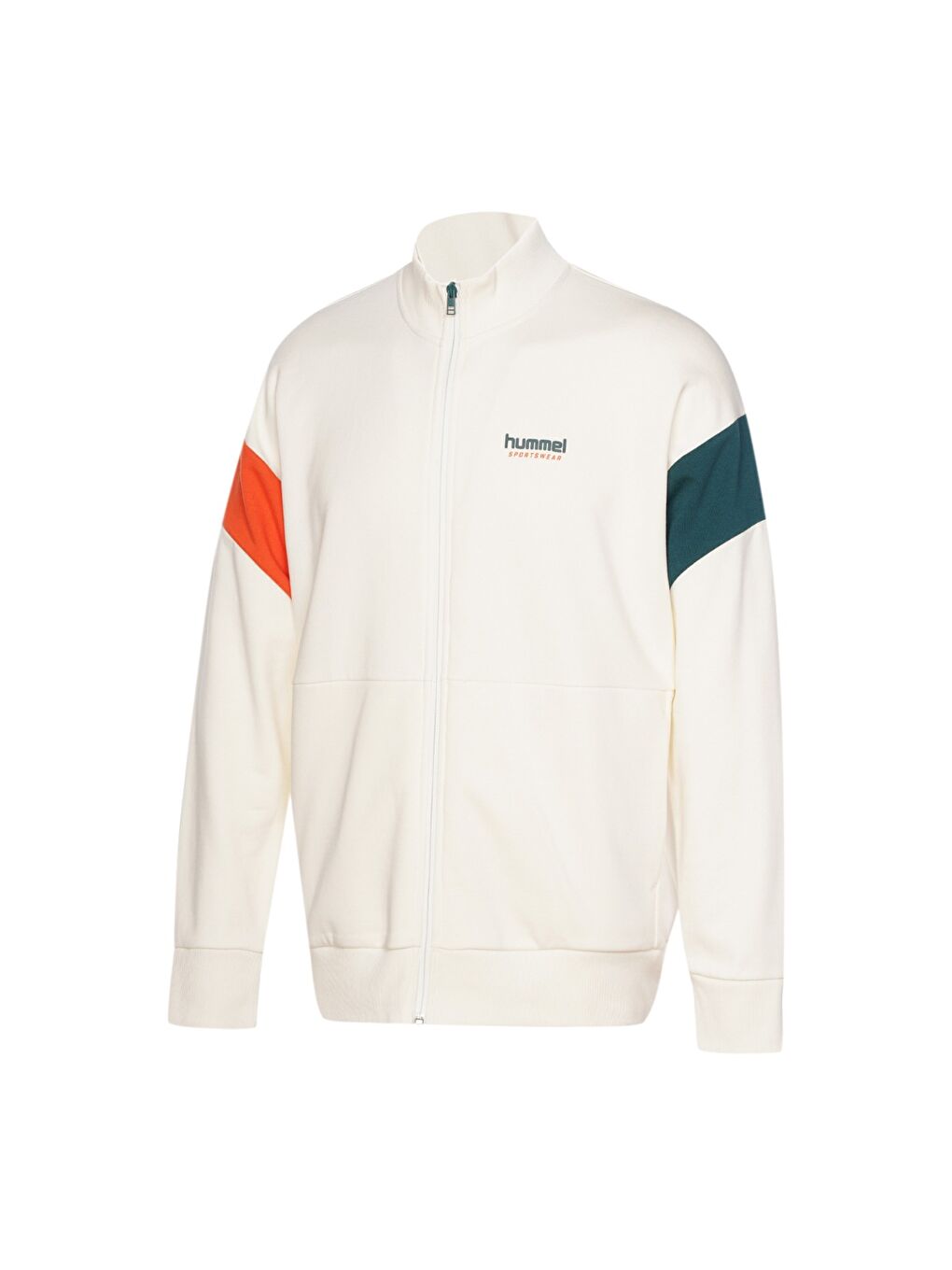 Lamberti Erkek Ekru Dik Yaka Fermuarlı Sweatshirt