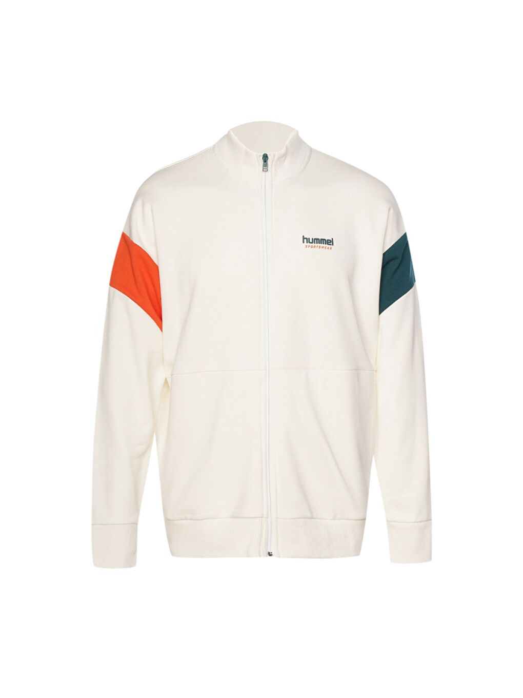 Lamberti Erkek Ekru Dik Yaka Fermuarlı Sweatshirt-1