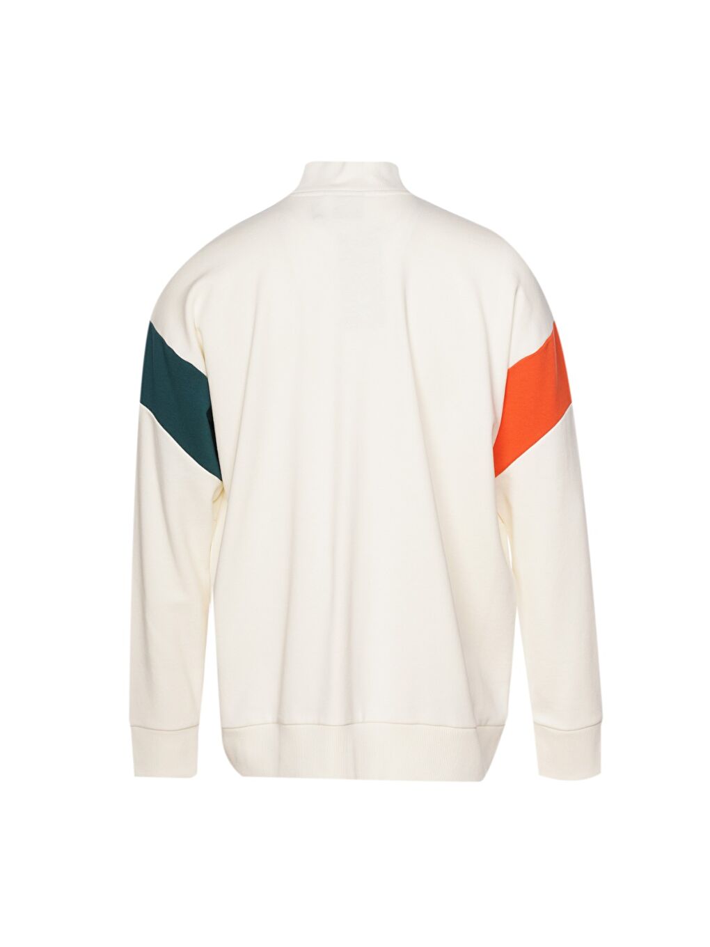 Lamberti Erkek Ekru Dik Yaka Fermuarlı Sweatshirt-2