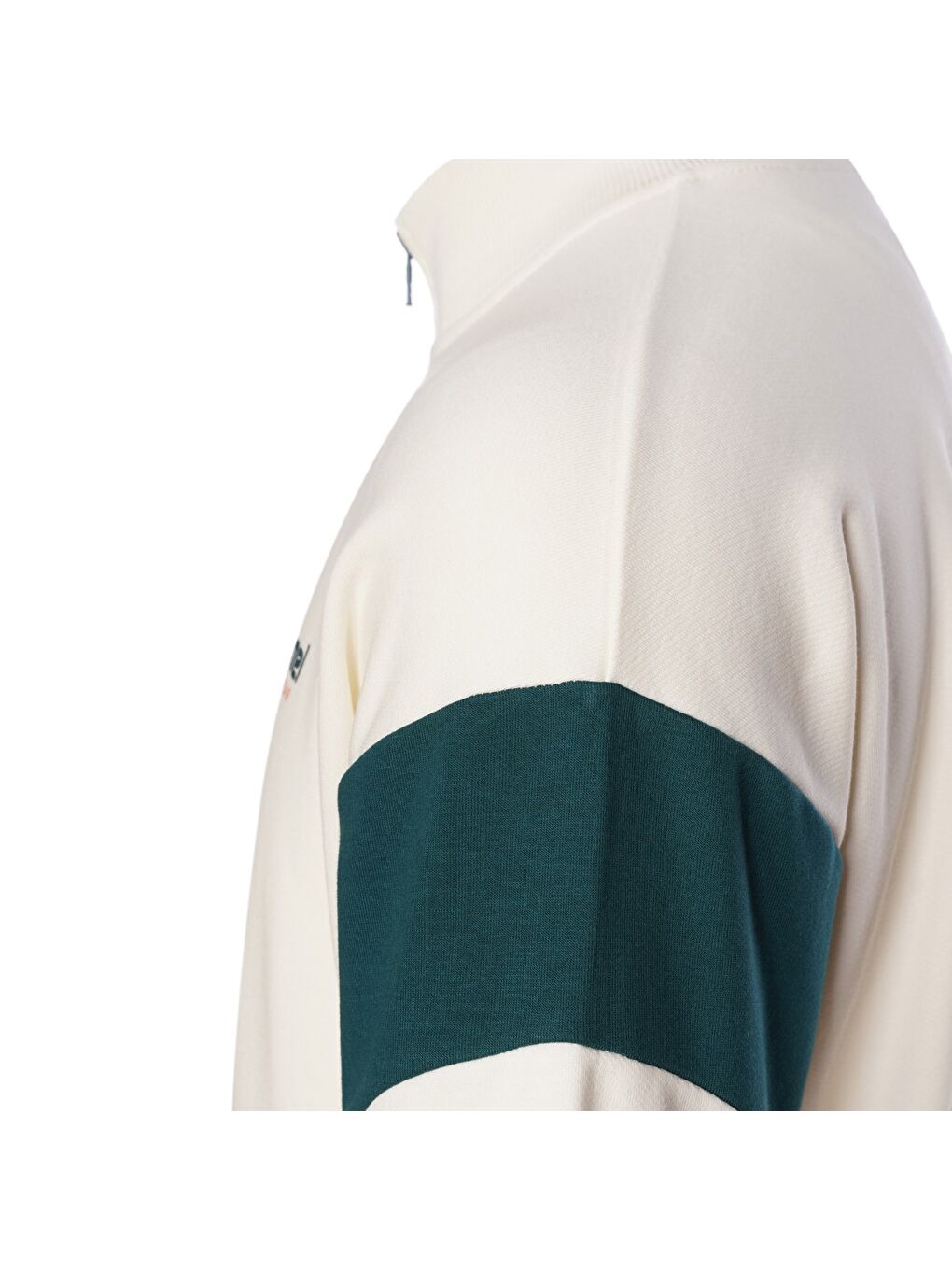 Lamberti Erkek Ekru Dik Yaka Fermuarlı Sweatshirt-3