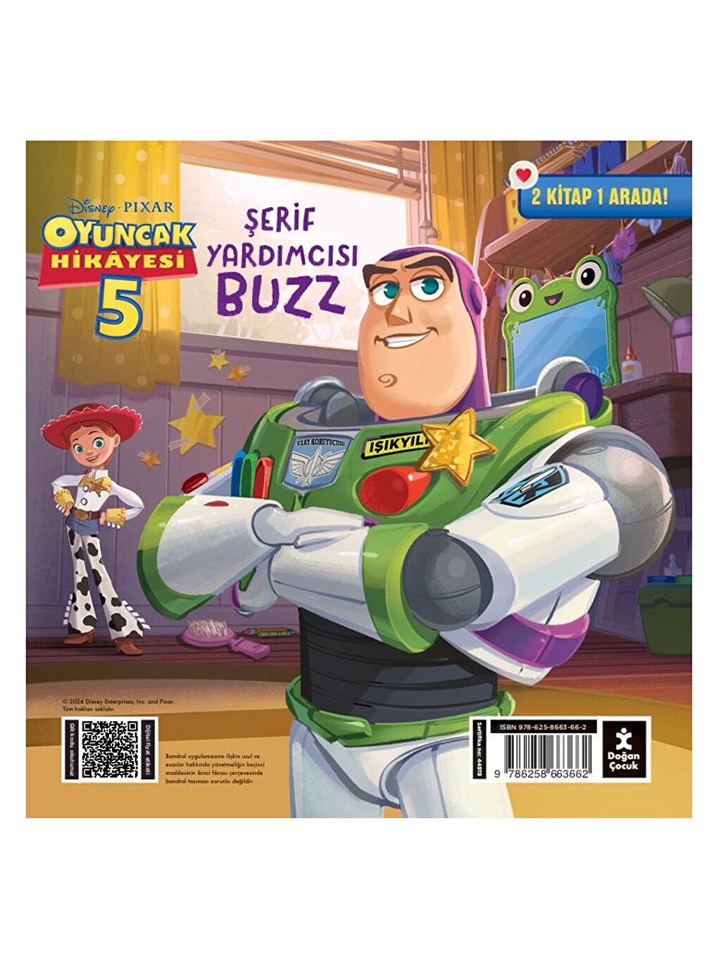 Disney Pixar Oyuncak Hikayesi 5 - Şerif Jessie Ve Şerif Yardımcısı Buzz - 2 Kitap Bir Arada!-1