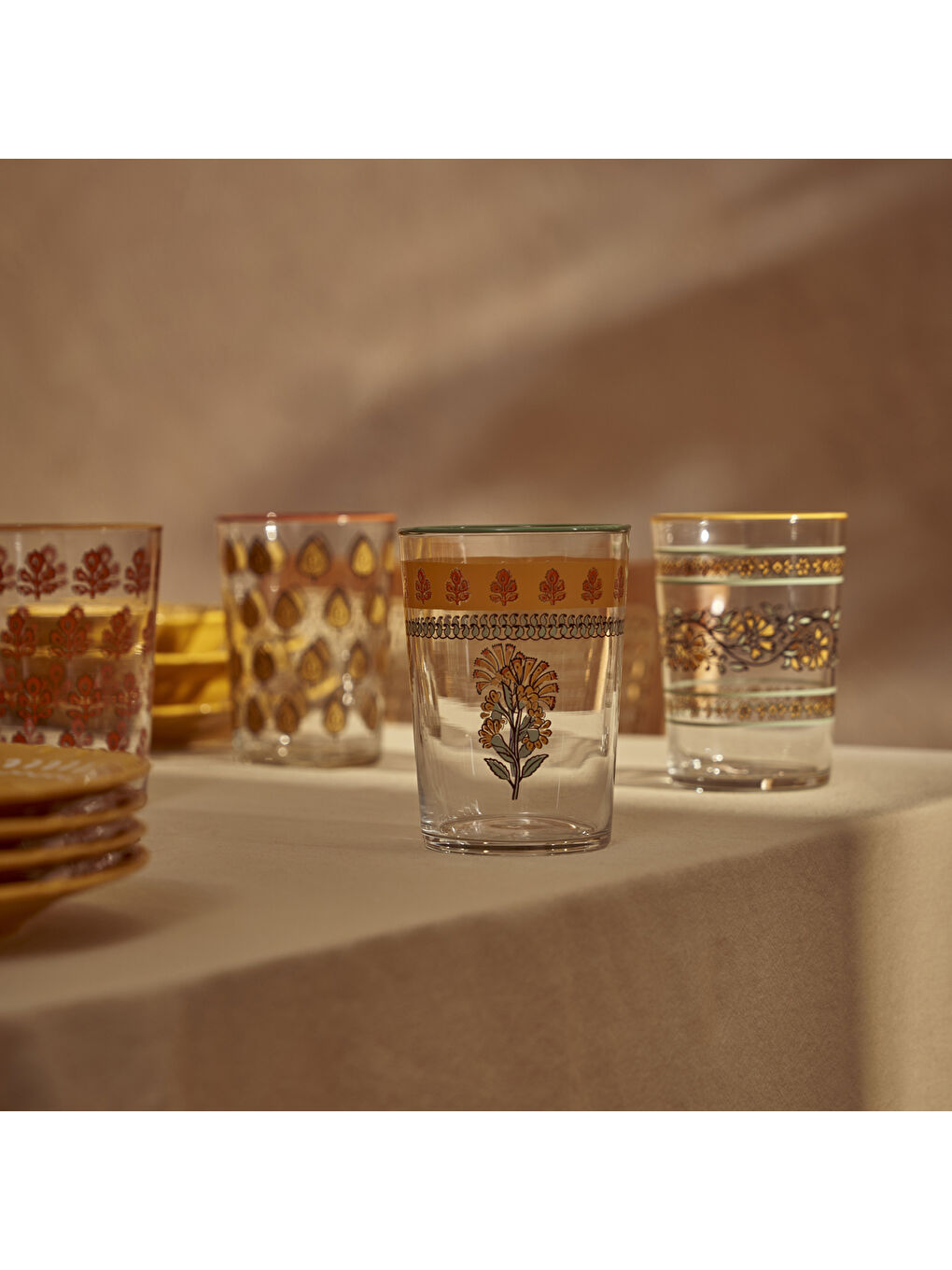 Karışık Indian Meşrubat Bardağı 4'lü (510 cc)-1