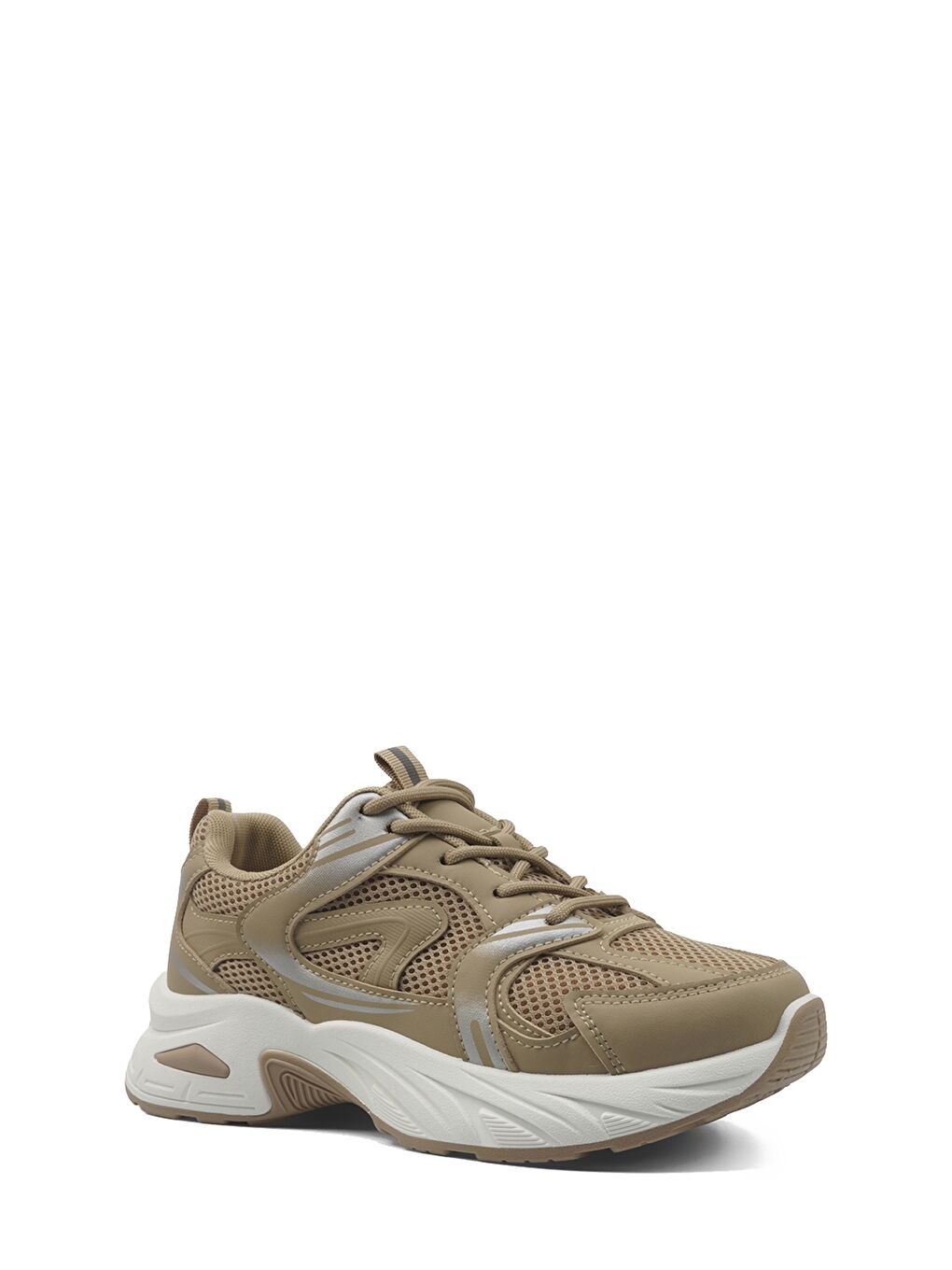 25S-003 6FX Bej Kadın Spor Ayakkabı-4