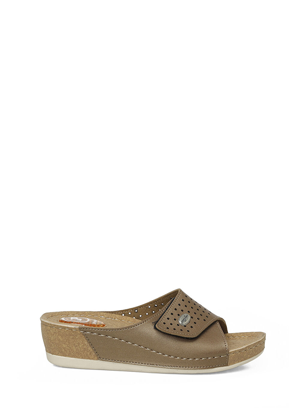 Sarı 167244.Z Bronz Kadın Terlik