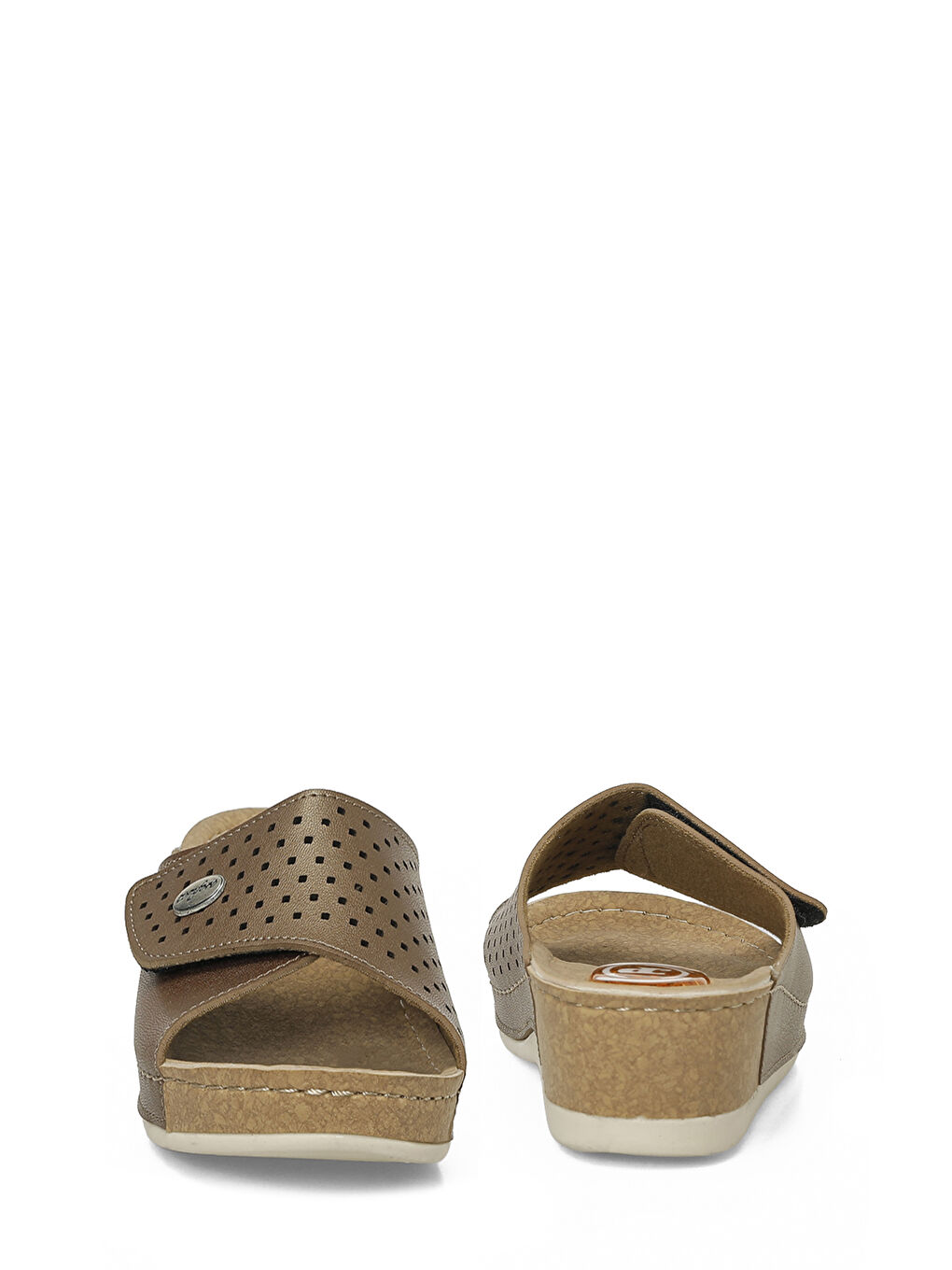 Sarı 167244.Z Bronz Kadın Terlik-4