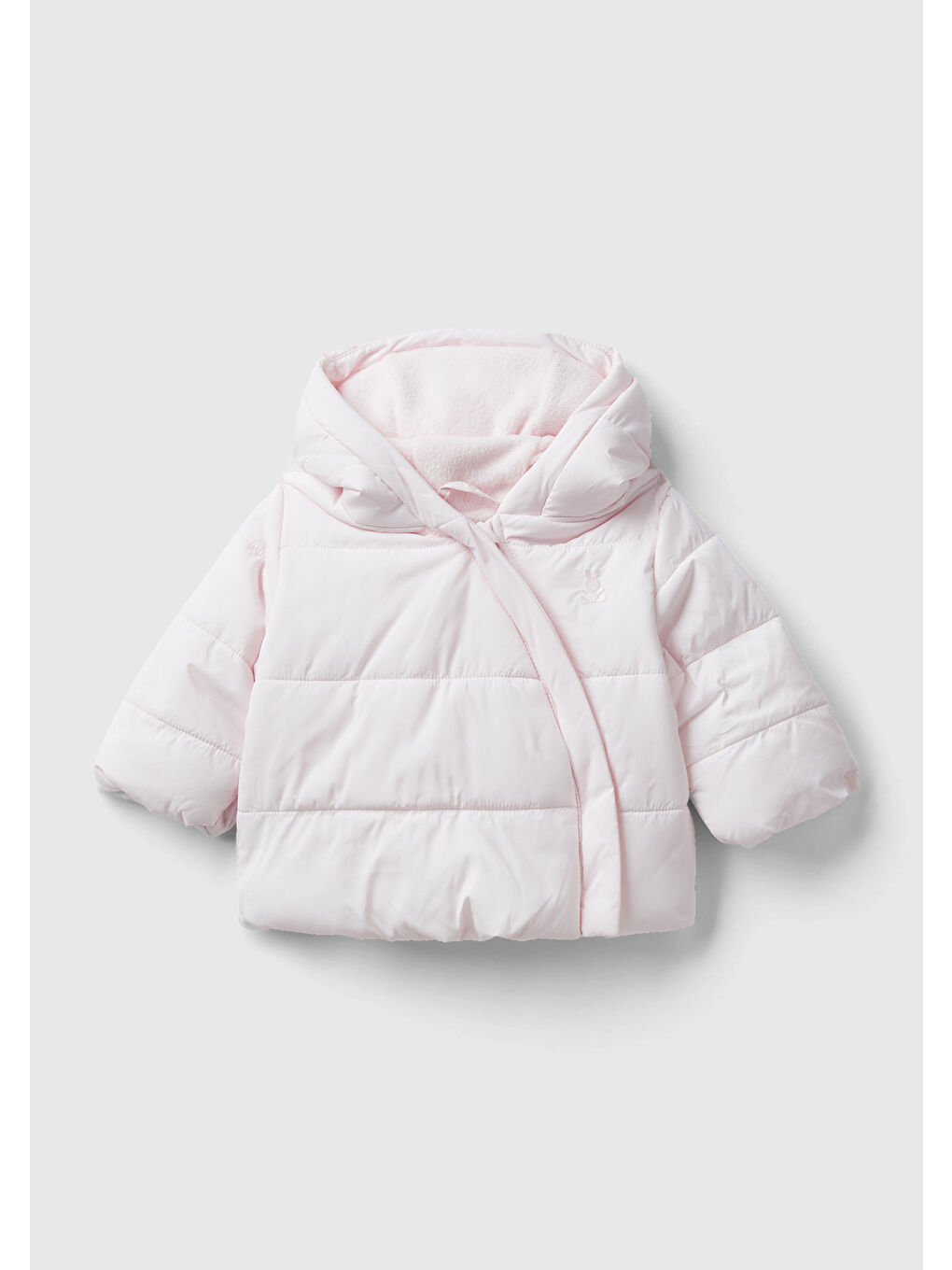 Bebek Açık Pembe Kulaklı İçi Polarlı Mont
