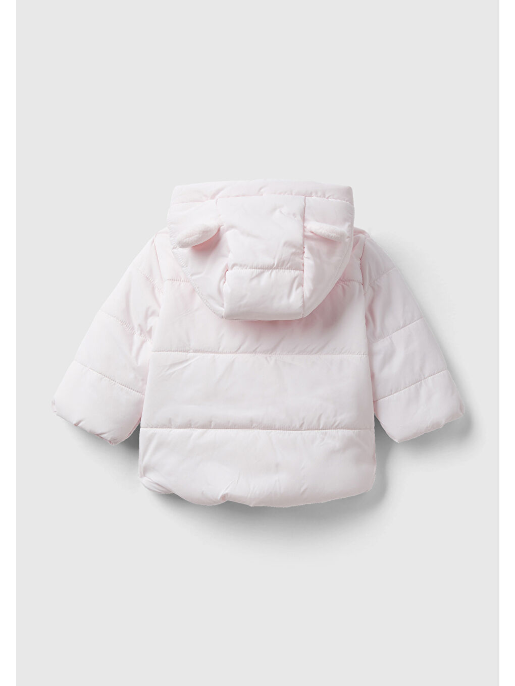 Bebek Açık Pembe Kulaklı İçi Polarlı Mont-1