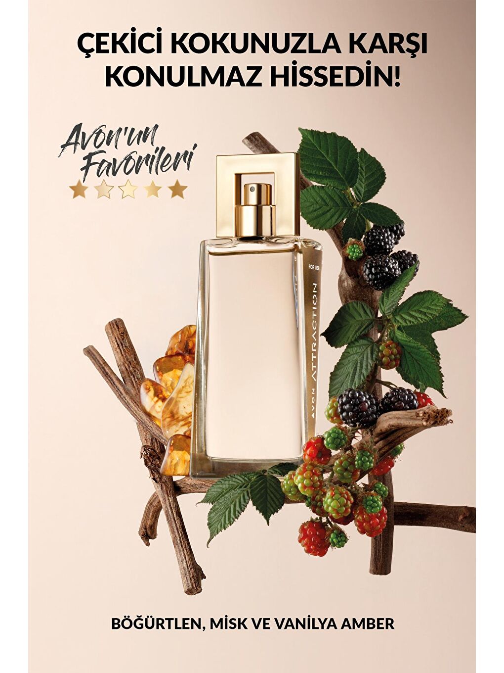 AVON Renksiz Attraction Kadın Parfüm 50 Ml. ve Vücut Losyonu Paketi - 1