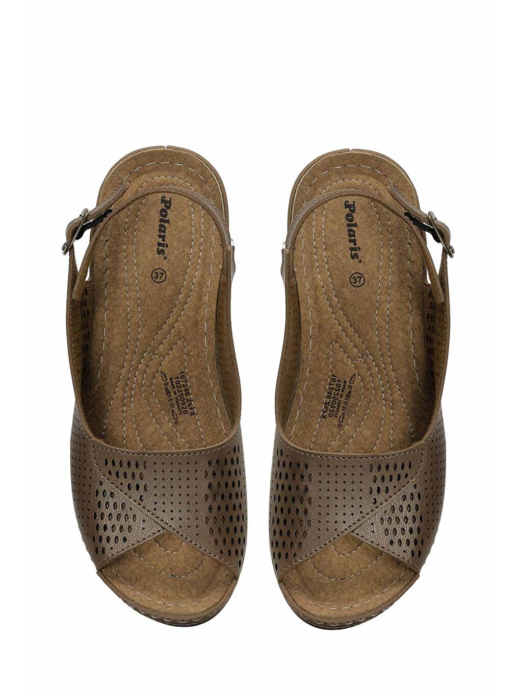 Sarı 167248.Z Bronz Kadın Düz Klasik Ayakkabı-3