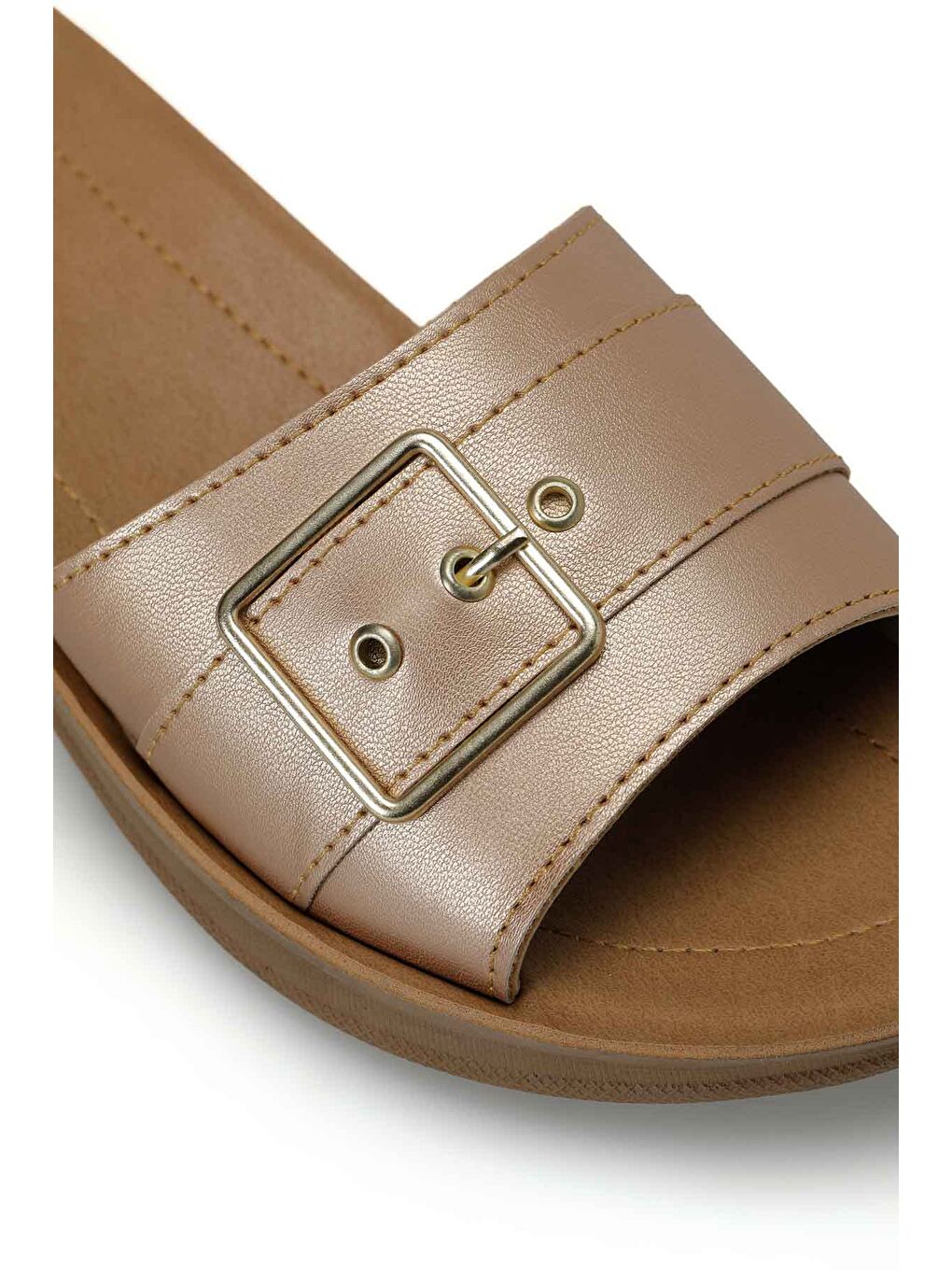 Sarı 409012.Z Rose Gold Kadın Ev Terliği-6