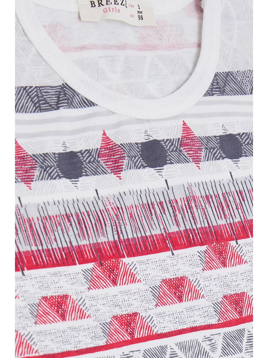 Kız Bebek Pijama Takımı Geometrik Desenli Karışık Renk (1 Yaş)-4