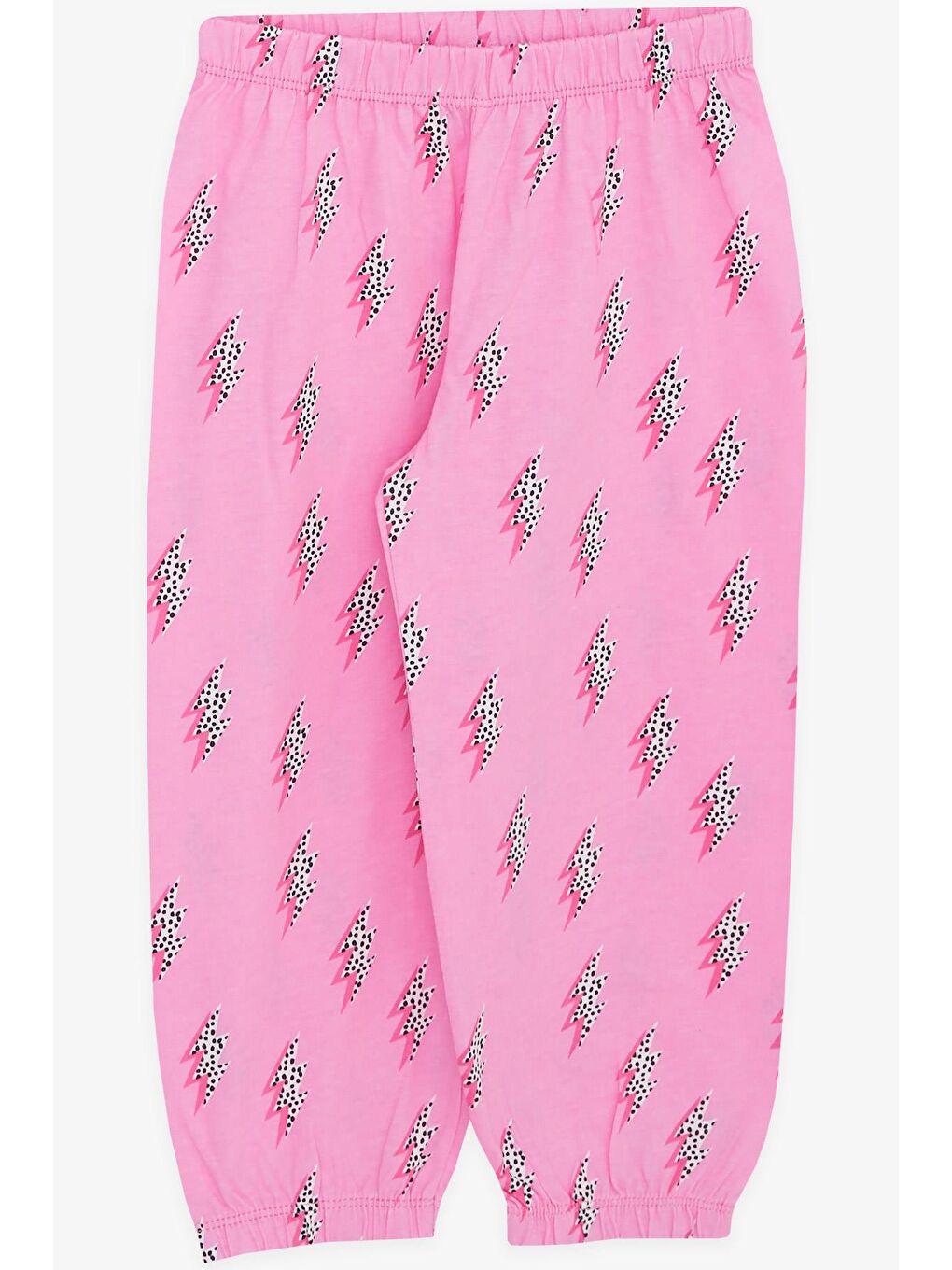 Kız Bebek Pijama Takımı Şimşek Desenli Pembe (9 Ay-1 Yaş)-2