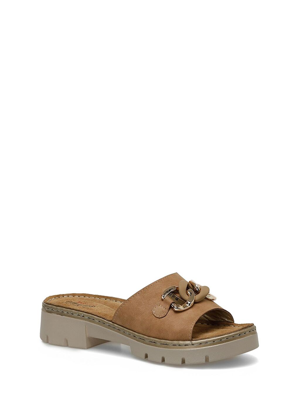 Kahverengi 166291.Z4FX Taba Kadın Terlik-1