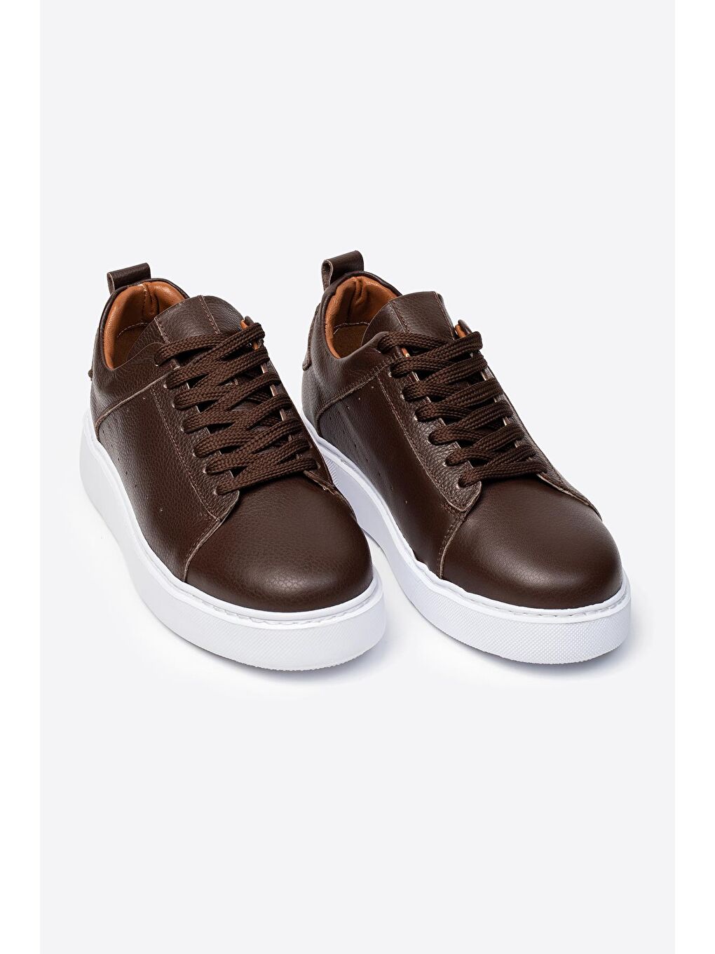 Kahverengi Hakiki Deri Erkek Spor Ayakkabı
