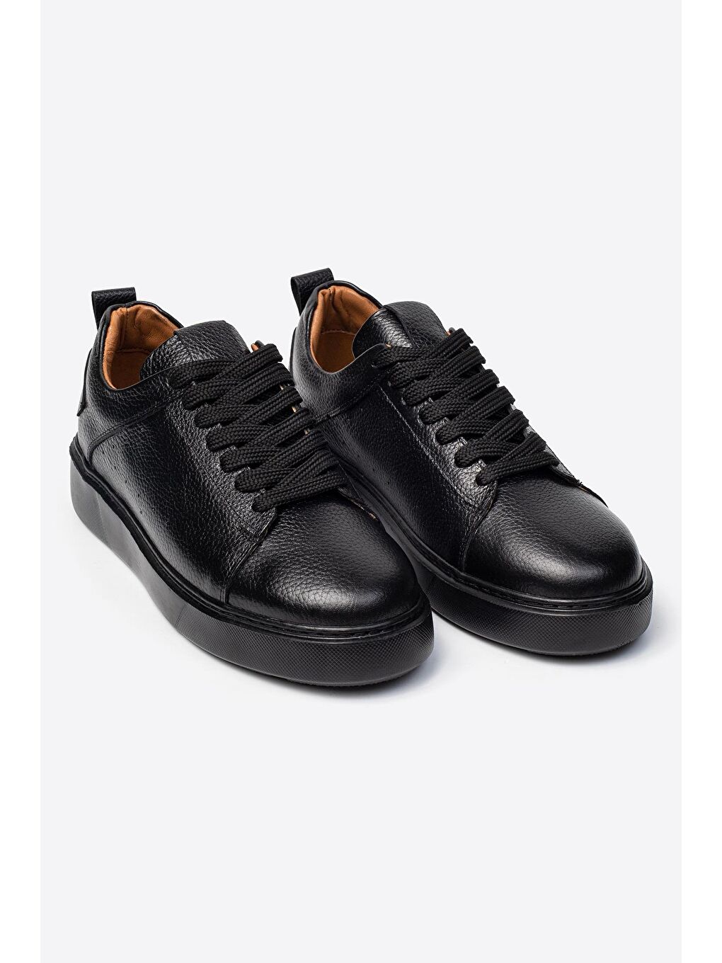 Siyah Hakiki Deri Erkek Spor Ayakkabı