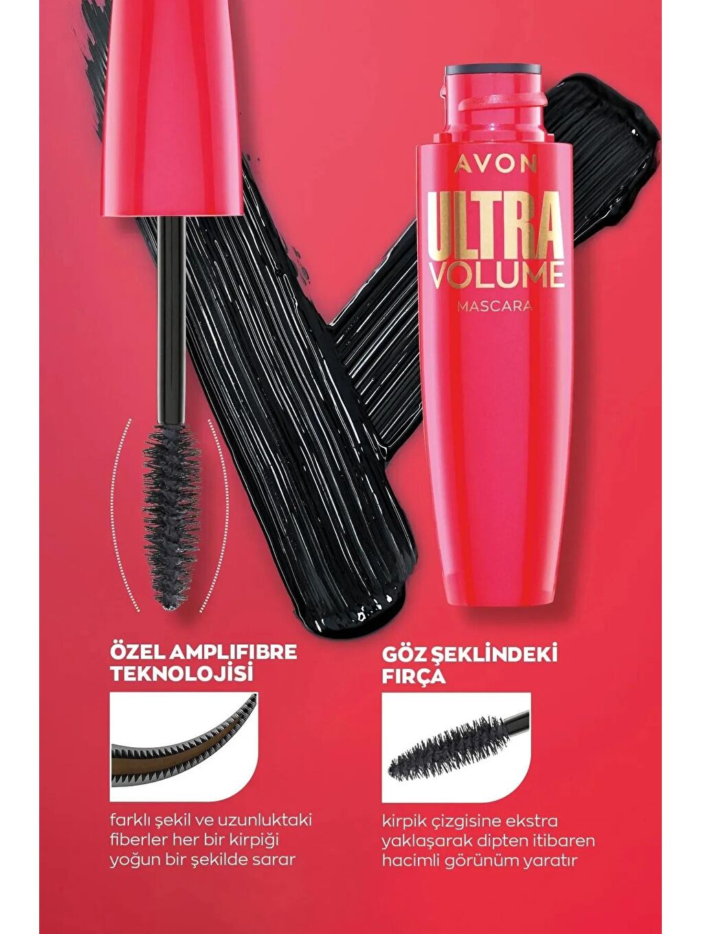 AVON Renksiz Ultra Volume Mascara Brown Black - 4