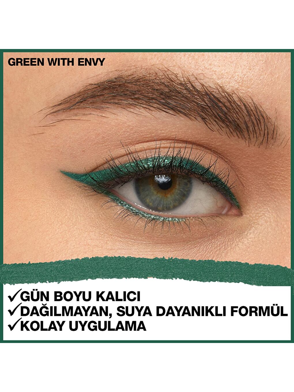 MAYBELLINE NEWYORK Yeşil Lasting Drama Automatic Liner Göz Kalemi- Green With Envy - 1