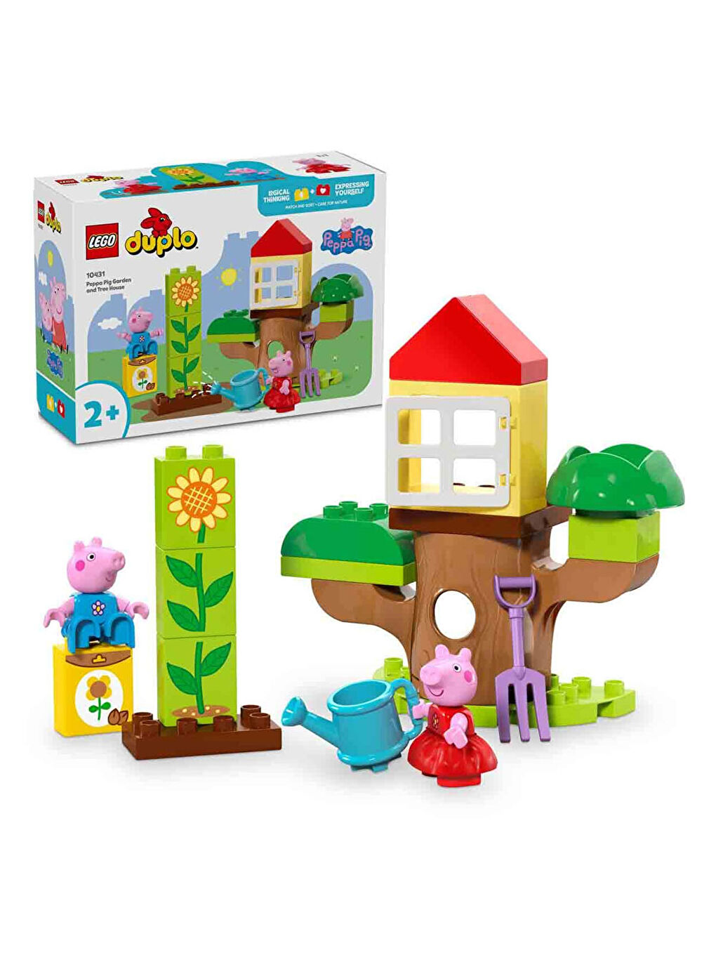 Lego Renksiz DUPLO Peppa Pig Bahçe ve Ağaç Ev Oyuncağı 10431