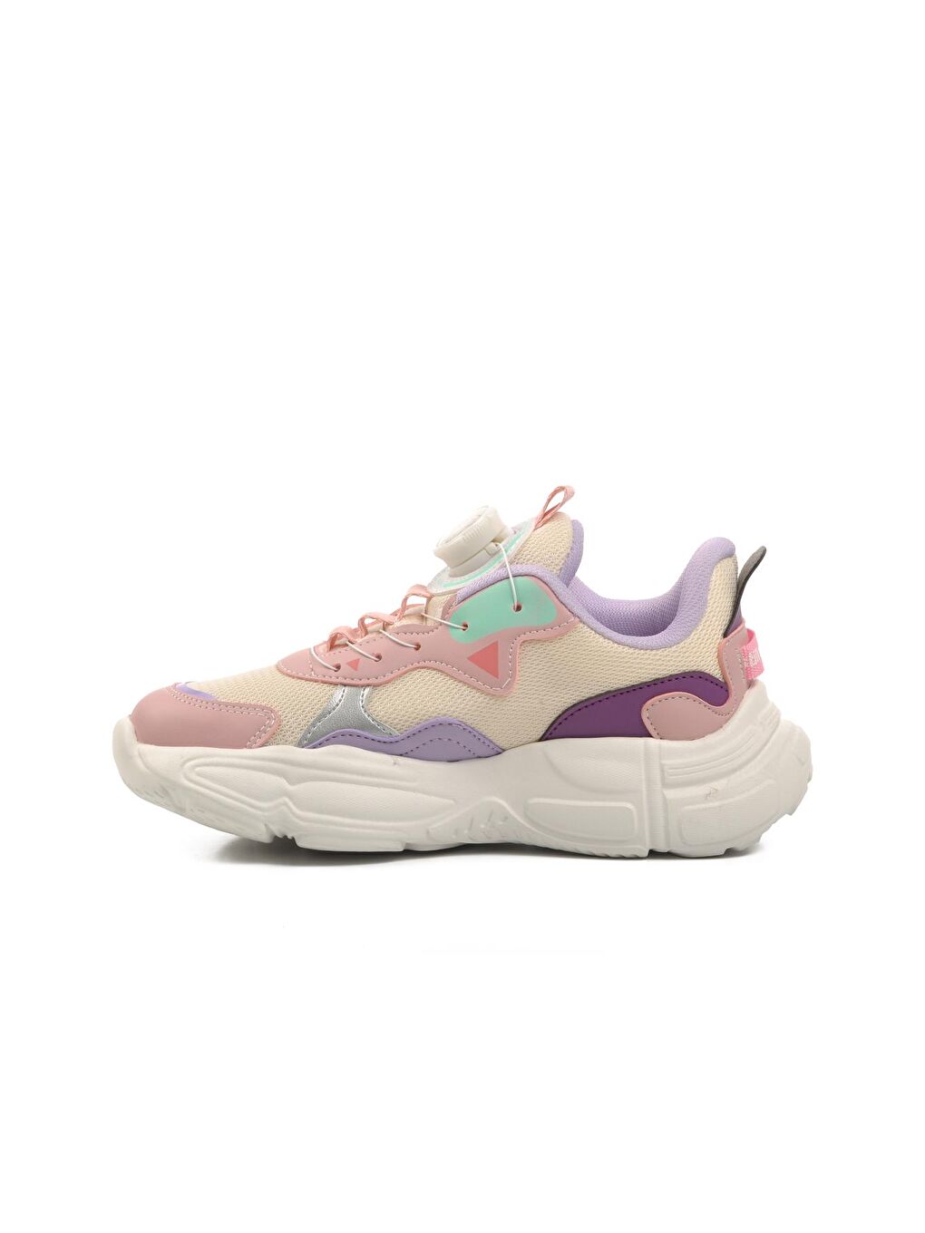 Ayakmod Pudra Pembe Pudra Cırtlı Unisex Çocuk Sneaker Rex-F - 1