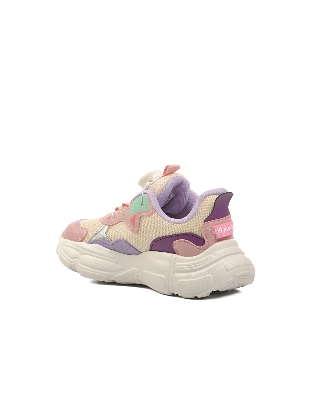 Ayakmod Pudra Pembe Pudra Cırtlı Unisex Çocuk Sneaker Rex-F - 3