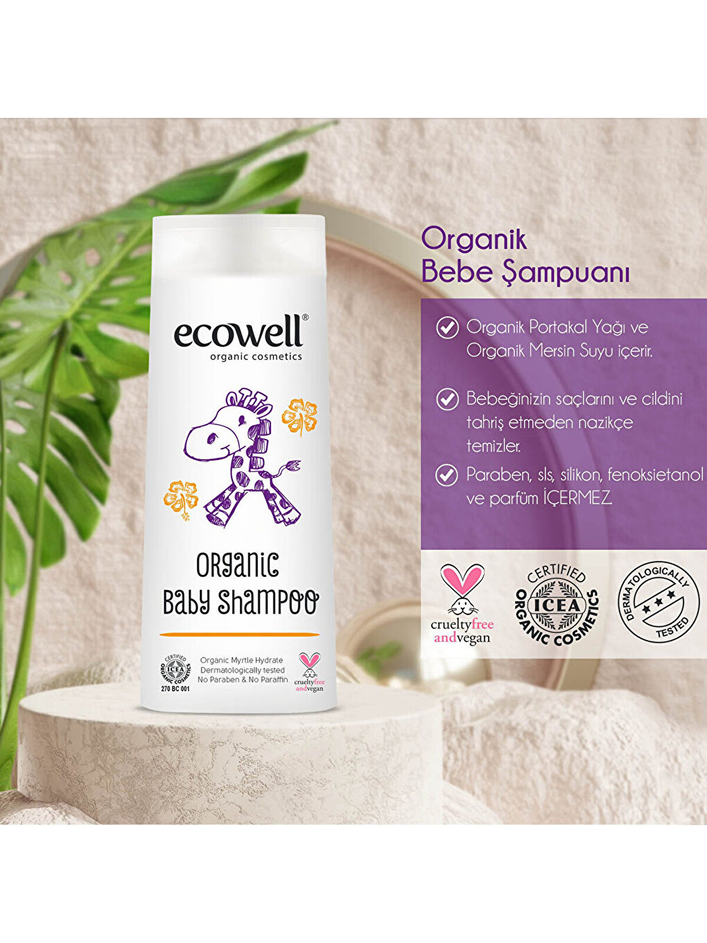 Organik Bebe Şampuanı 300 ml-1