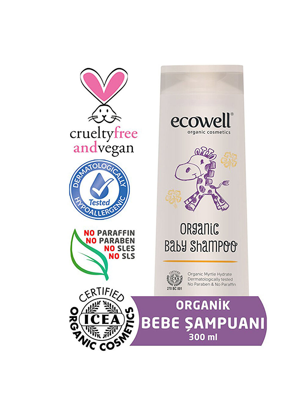 Organik Bebe Şampuanı 300 ml-2