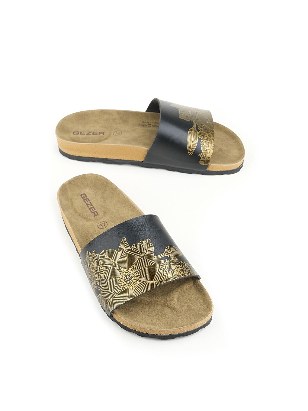 Sarı Yazlık Kadın PU Terlik