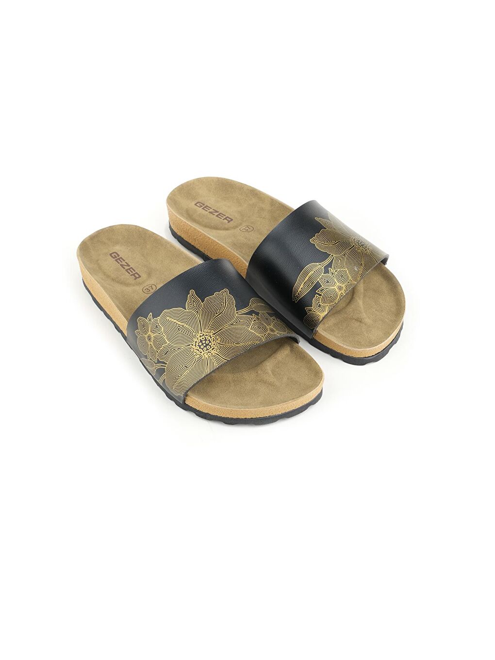 Sarı Yazlık Kadın PU Terlik-1