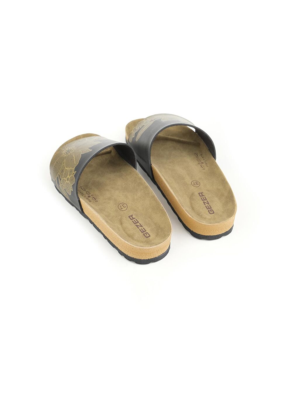 Sarı Yazlık Kadın PU Terlik-3