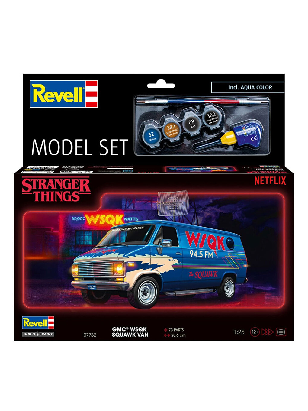 Model Set Araba Gmc Wsqk Squawk Van Stranger Things 67732-1