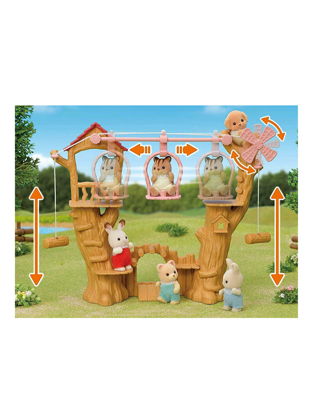 Sylvanian Families Renksiz Teleferik Parkı 5452 - 3