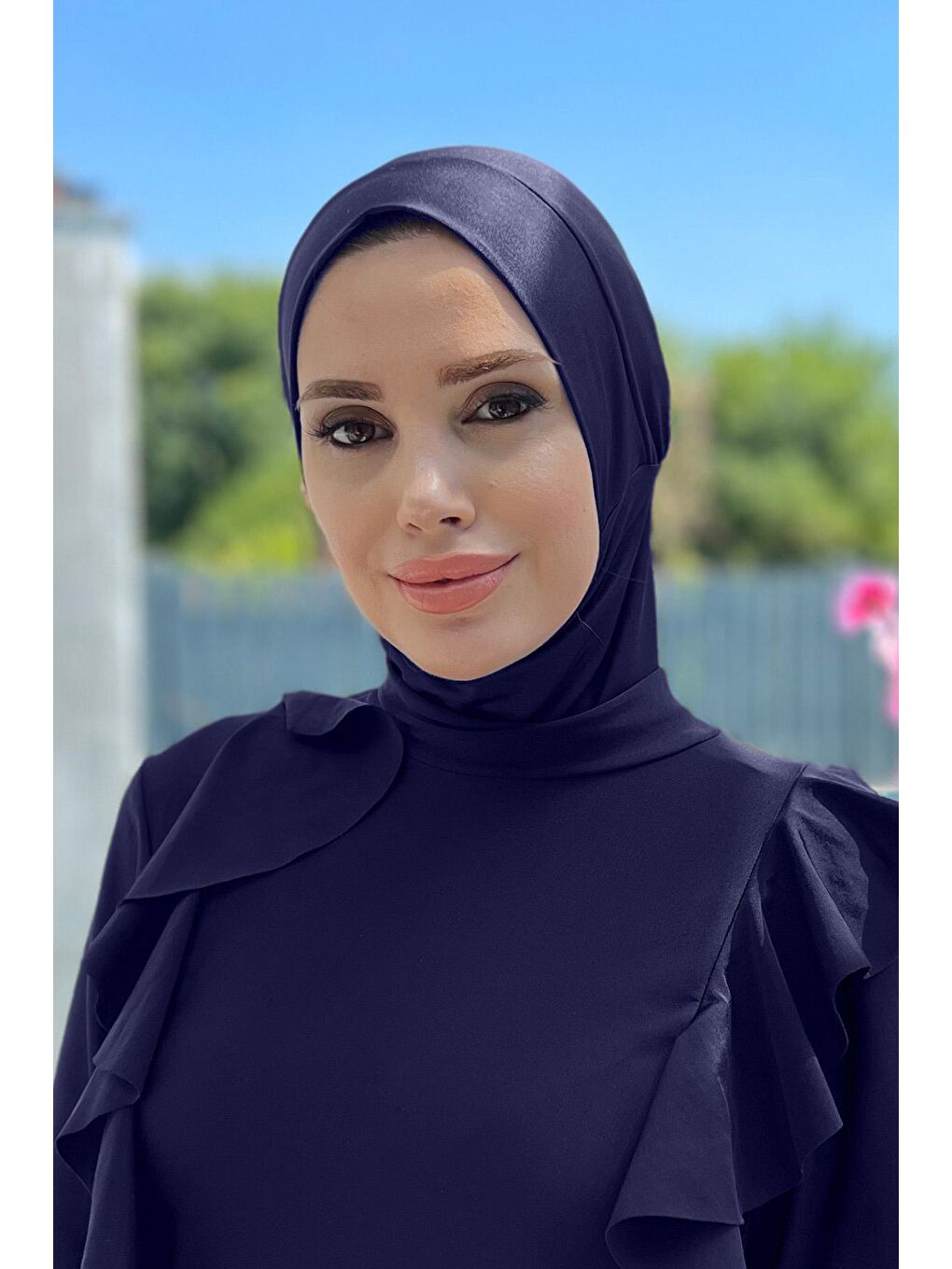 Eşarp Yüzücü Bone R025 Koyu Lacivert