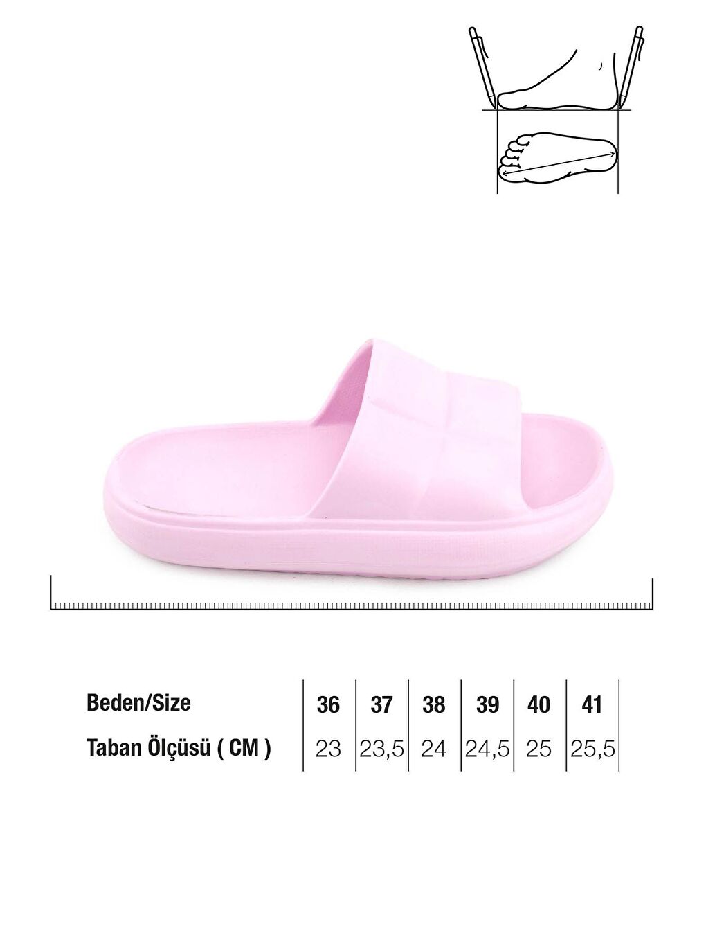 Pembe Kadın Yazlık Banyo Bahçe Havuz Terlik-1