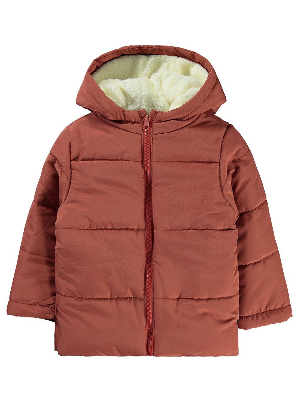 Kahverengi Boys Erkek Çocuk Kapüşonlu Mont 2 5 Yaş Kiremit