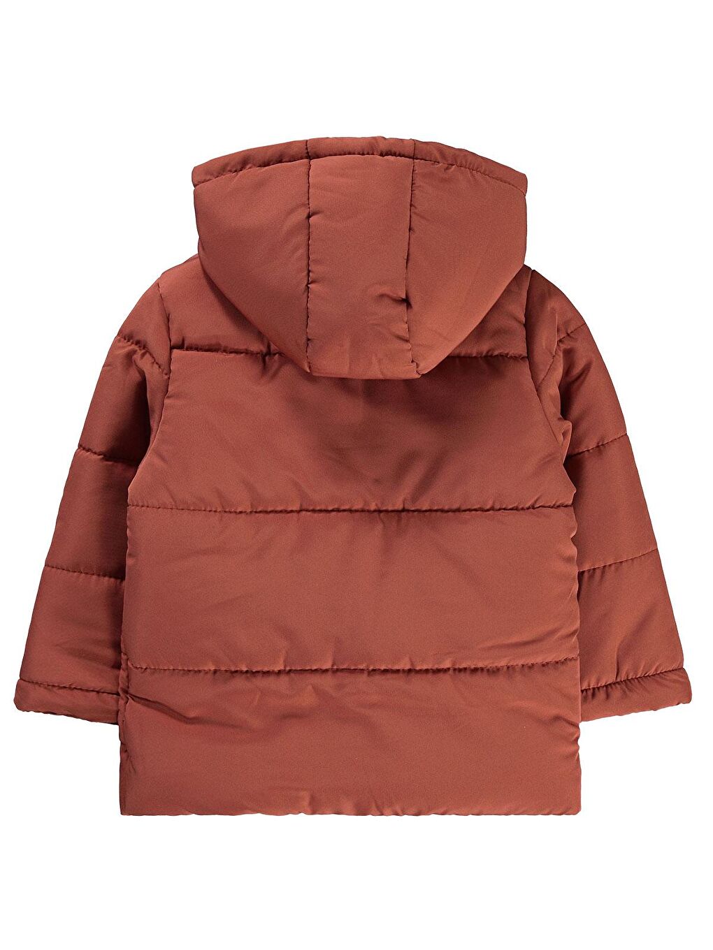 Kahverengi Boys Erkek Çocuk Kapüşonlu Mont 2 5 Yaş Kiremit-2