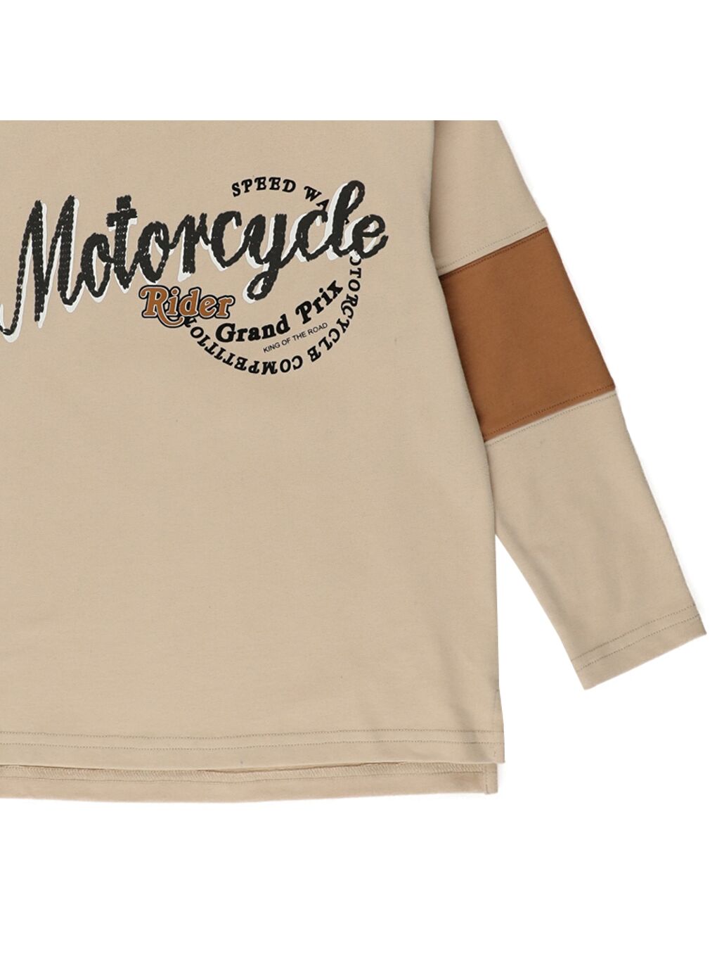 Bej Erkek Çocuk Baskılı Tişört-2