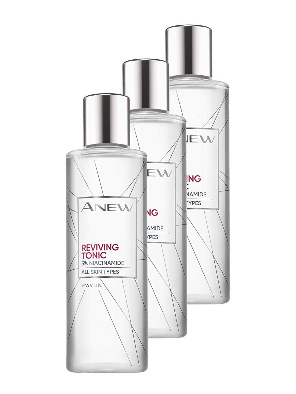 AVON Renksiz Anew Niacinamide Tonik 200 Ml. Üçlü Set